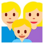 Émoji 👪🏼 Famille, Peau Moyennement Claire sur Twitter Twemoji 2.2.
