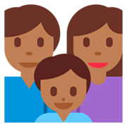 👪🏾 Emoji Família, Pele Morena Escura na Twitter Twemoji 2.2.
