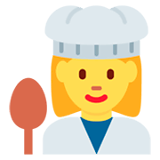 👩‍🍳 Emoji Cocinera en Twitter Twemoji 2.2.
