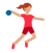 🤾🏽 Emoji Handballspieler(in): mittlere Hautfarbe Twitter Twemoji 2.2.