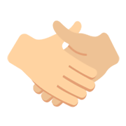 🤝🏼 Emoji Handschlag, mittelhelle Hautfarbe Twitter Twemoji 2.2.