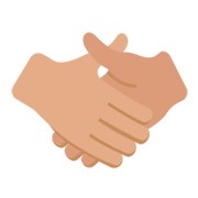 🤝🏽 Emoji Handschlag, mittlere Hautfarbe Twitter Twemoji 2.2.