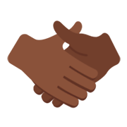🤝🏿 Emoji Handschlag, dunkle Hautfarbe Twitter Twemoji 2.2.