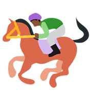 🏇🏿 Emoji Corrida De Cavalos: Pele Escura na Twitter Twemoji 2.2.