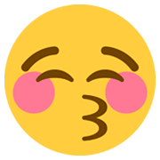 Emoji 😚 Faccina Che Bacia Con Occhi Chiusi su Twitter Twemoji 2.2.