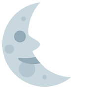 Emoji 🌜 Faccina Ultimo Quarto Di Luna su Twitter Twemoji 2.2.