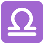 Emoji ♎ Segno Zodiacale Della Bilancia su Twitter Twemoji 2.2.