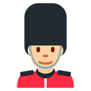 💂🏼‍♂️ Emoji Guardia Hombre: Tono De Piel Claro Medio en Twitter Twemoji 2.2.