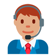 👨🏽‍💼 Emoji Büroangestellter: mittlere Hautfarbe Twitter Twemoji 2.2.