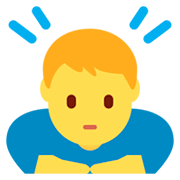 Emoji 🙇‍♂️ Uomo Che Fa Inchino Profondo su Twitter Twemoji 2.2.