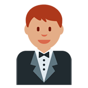 🤵🏽 Emoji Persona Con Esmoquin: Tono De Piel Medio en Twitter Twemoji 2.2.