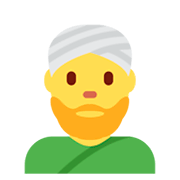 Emoji 👳‍♂️ Uomo Con Turbante su Twitter Twemoji 2.2.