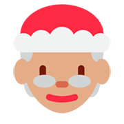 Émoji 🤶🏽 Mère Noël : Peau Légèrement Mate sur Twitter Twemoji 2.2.
