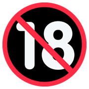 🔞 Emoji Prohibido Para Menos De 18 Años en Twitter Twemoji 2.2.