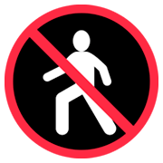 🚷 Emoji Proibida A Passagem De Pedestres na Twitter Twemoji 2.2.