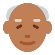 Emoji 👴🏾 Uomo Anziano: Carnagione Abbastanza Scura su Twitter Twemoji 2.2.