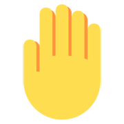 🤚 Emoji Dorso Da Mão Levantado na Twitter Twemoji 2.2.