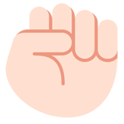 Emoji ✊🏻 Pugno: Carnagione Chiara su Twitter Twemoji 2.2.