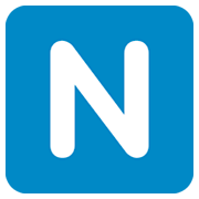 Emoji 🇳 Lettera simbolo indicatore regionale N su Twitter Twemoji 2.2.