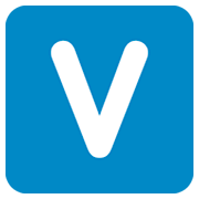 Emoji 🇻 Lettera simbolo indicatore regionale V su Twitter Twemoji 2.2.