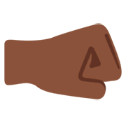 🤜🏿 Emoji Faust nach rechts: dunkle Hautfarbe Twitter Twemoji 2.2.