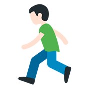 🏃🏻 Emoji Persona Corriendo: Tono De Piel Claro en Twitter Twemoji 2.2.