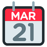 Emoji 📆 Calendario A Strappo su Twitter Twemoji 2.2.