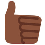 👍🏿 Emoji Polegar Para Cima: Pele Escura na Twitter Twemoji 2.2.