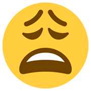 😩 Emoji erschöpftes Gesicht Twitter Twemoji 2.2.