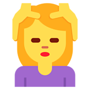 💆‍♀️ Emoji Mulher Recebendo Massagem Facial na Twitter Twemoji 2.2.