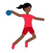 🤾🏿‍♀️ Emoji Handballspielerin: dunkle Hautfarbe Twitter Twemoji 2.2.