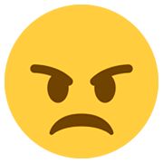 Emoji 😠 Faccina Arrabbiata su Twitter Twemoji 2.5.