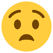 😧 Emoji qualvolles Gesicht Twitter Twemoji 2.5.