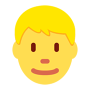 👱‍♂️ Emoji Mann: blond Twitter Twemoji 2.5.