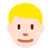 👱🏻‍♂️ Emoji Mann: helle Hautfarbe, blond Twitter Twemoji 2.5.