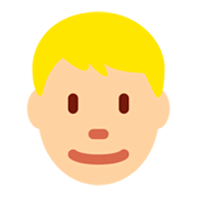 Émoji 👱🏼‍♂️ Homme Blond : Peau Moyennement Claire sur Twitter Twemoji 2.5.