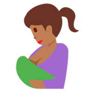 🤱🏾 Emoji Lactancia Materna: Tono De Piel Oscuro Medio en Twitter Twemoji 2.5.