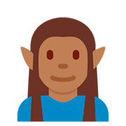 Emoji 🧝🏾 Elfo: Carnagione Abbastanza Scura su Twitter Twemoji 2.5.