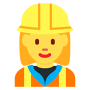 Emoji 👷‍♀️ Operaia Edile su Twitter Twemoji 2.5.