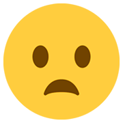 Emoji 😦 Faccina Imbronciata Con Bocca Aperta su Twitter Twemoji 2.5.