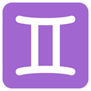 Emoji ♊ Segno Zodiacale Dei Gemelli su Twitter Twemoji 2.5.