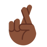 🤞🏿 Emoji Dedos Cruzados: Tono De Piel Oscuro en Twitter Twemoji 2.5.