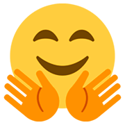 🤗 Emoji Cara Con Manos Abrazando en Twitter Twemoji 2.5.