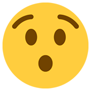 Emoji 😯 Faccina Sorpresa su Twitter Twemoji 2.5.