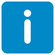 ℹ️ Emoji Buchstabe „i“ in blauem Quadrat Twitter Twemoji 2.5.