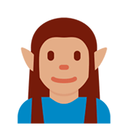 🧝🏽‍♂️ Emoji Elfo Homem: Pele Morena na Twitter Twemoji 2.5.