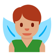 🧚🏽‍♂️ Emoji Hada Hombre: Tono De Piel Medio en Twitter Twemoji 2.5.