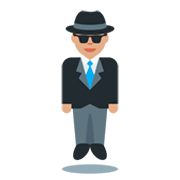 🕴🏽 Emoji schwebender Mann im Anzug: mittlere Hautfarbe Twitter Twemoji 2.5.