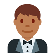 Emoji 🤵🏾 Persona In Smoking: Carnagione Abbastanza Scura su Twitter Twemoji 2.5.