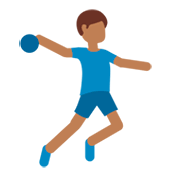🤾🏾‍♂️ Emoji Handballspieler: mitteldunkle Hautfarbe Twitter Twemoji 2.5.